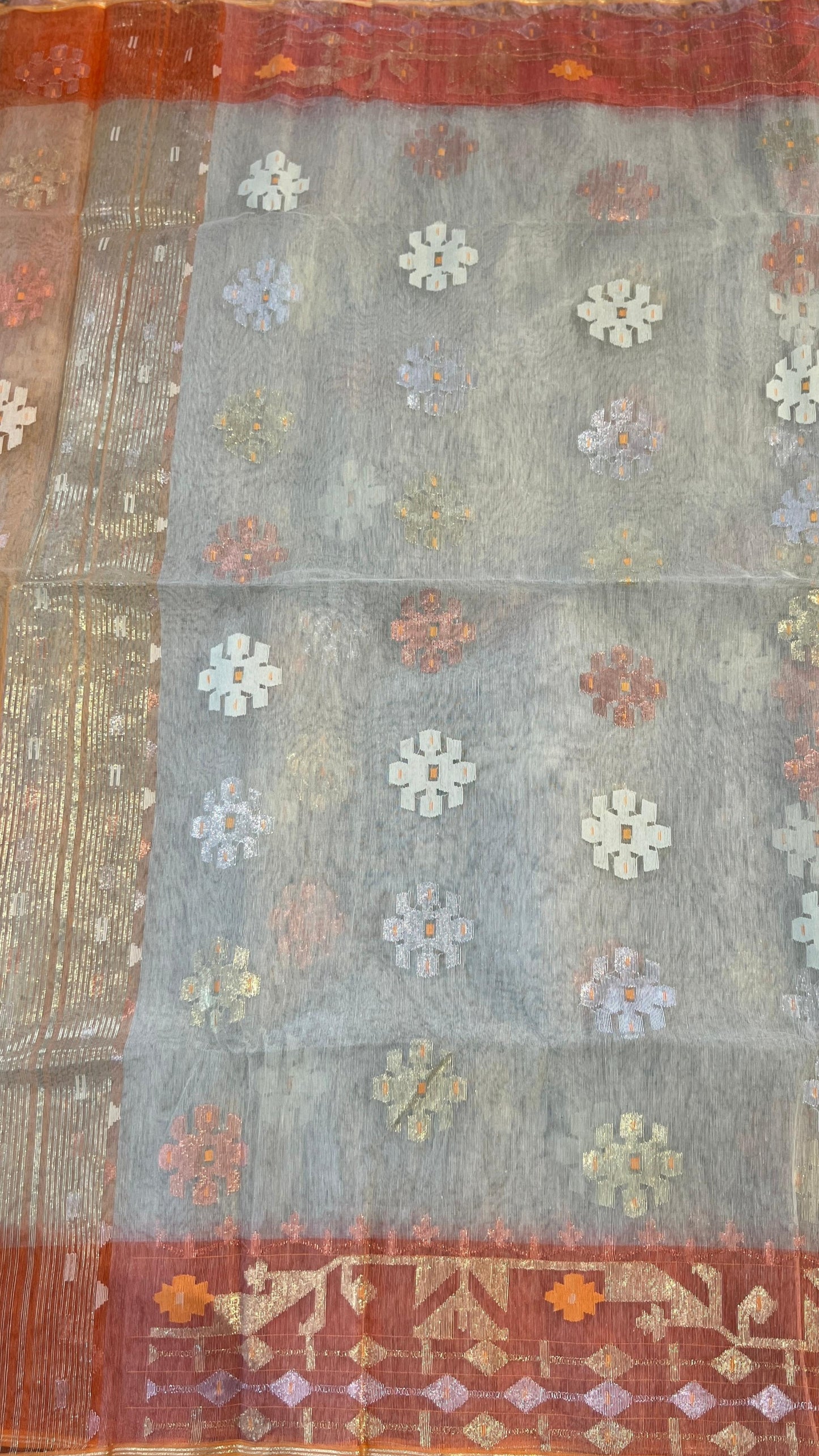 Dhakai Handloom Cotton Jamdani Saree (05)