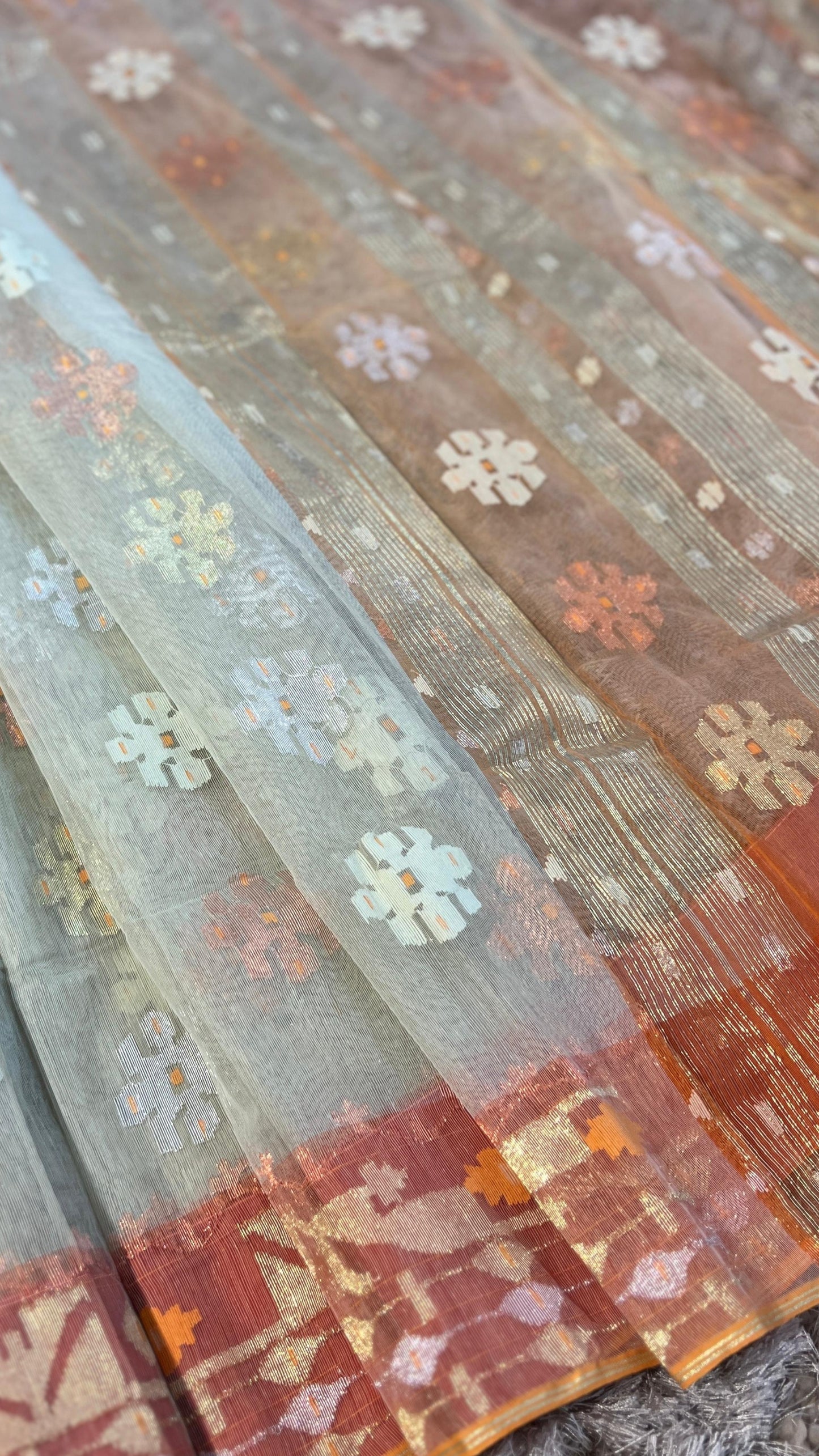 Dhakai Handloom Cotton Jamdani Saree (05)